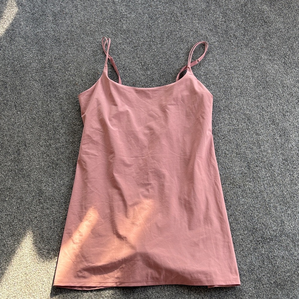Classic Rose Slip Dress with Spaghetti Straps